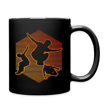 Parkour Parcours Free Running Men Women - Full Colour Mug - black - Right