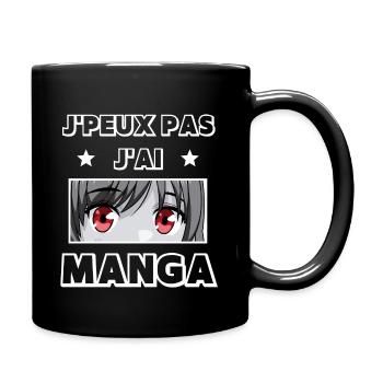 j'peux pas j'ai manga - idée cadeau fun humour - Mug uni - noir - Droite