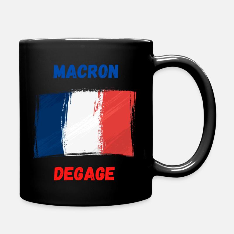 MACRON DEGAGE - Mug uni - noir