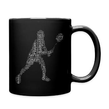 Badminton Player Badminton Men's Badminton Badminton - Full Colour Mug - black - Right