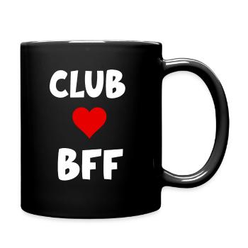 Beste Freundin BFF Bestie Beste Freundinnen Herz - Tasse einfarbig - Schwarz - Rechts