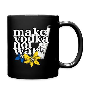Anti Putin Friedens T-Shirt für Putin Gegner - Tasse einfarbig - Schwarz - Rechts