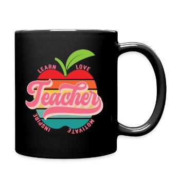 Lehrer - Tasse einfarbig - Schwarz - Rechts