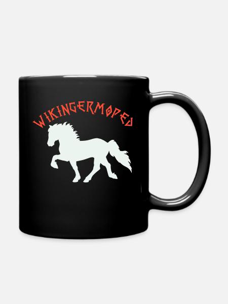 Wikingermoped Islandpferd - Tasse einfarbig - Schwarz