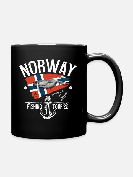 Norway Fishing Tour Coalfish - 2022 - Tasse einfarbig - Schwarz