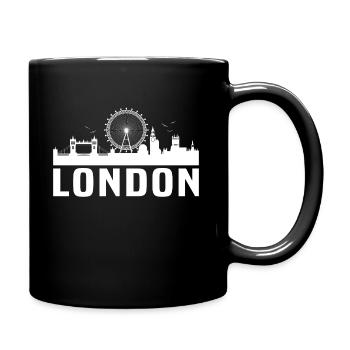London City In England - Mug uni - noir - Droite