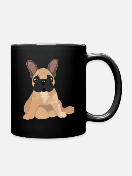Le Petit Frenchie (French Bulldog) - Full Colour Mug - black
