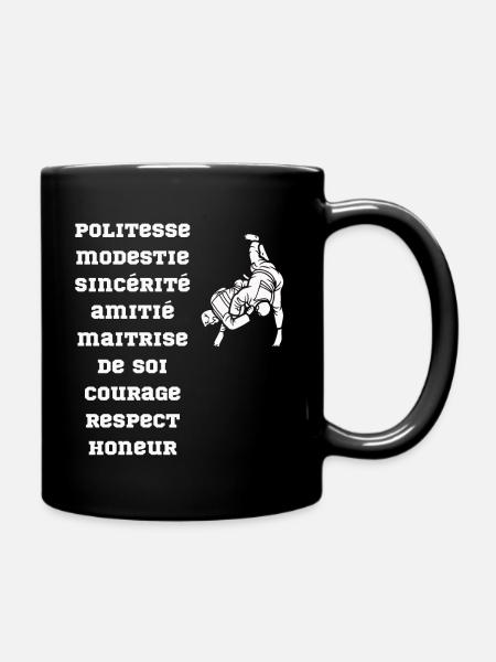 valeur judo - Mug uni - noir