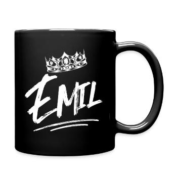 Emil - Tasse einfarbig - Schwarz - Rechts