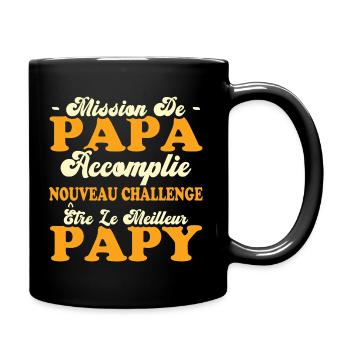 Nouveau Challenge Être Le Meilleur Papy - Mug uni - noir - Droite