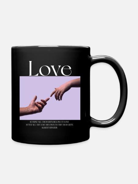 LIEBE - Tasse einfarbig - Schwarz