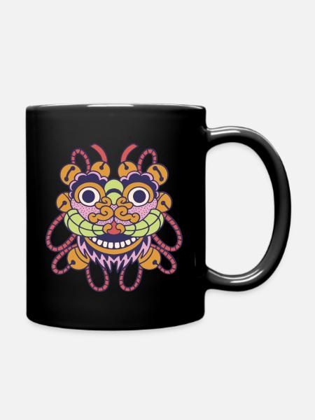 chine dragon - Mug uni - noir