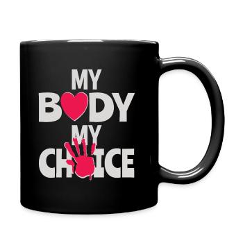 Mon corps Ma décision - Mug uni - noir - Droite