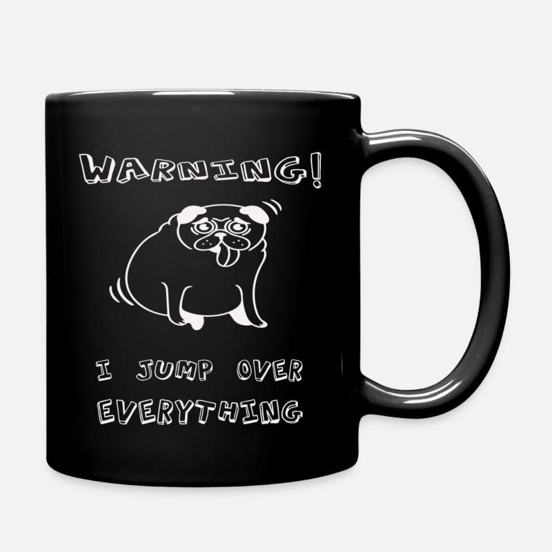 Dicker süsser Hund - Tasse einfarbig - Schwarz
