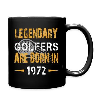 Legendärer Golfer Werden 1972 Geboren - Golf - Tasse einfarbig - Schwarz - Rechts