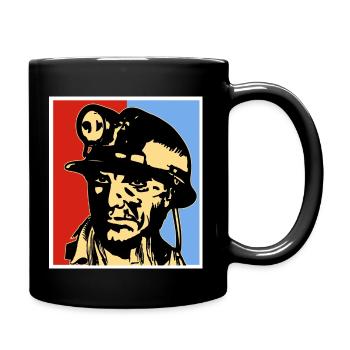 Kohle 3 - Tasse einfarbig - Schwarz - Rechts