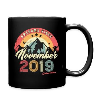 Birthday Gift In November 2019 Vintage - Full Colour Mug - black - Right