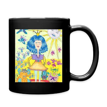 JasminEs World - Tasse einfarbig - Schwarz - Rechts