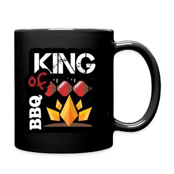 Le roi du BBQ - Mug uni - noir - Droite