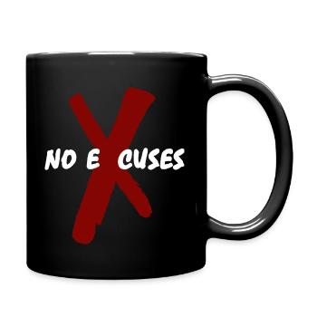 Rise above the Excuses - Full Colour Mug - black - Right