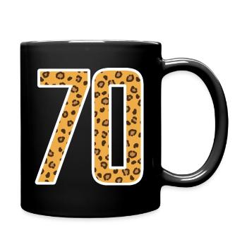 70 ans 70s idée cadeau anniversaire - Mug uni - noir - Droite