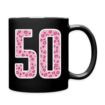 50 Jahre 50er Geschenkidee Geburtstag - Tasse einfarbig - Schwarz - Rechts