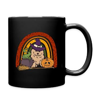 Cute Chow Chow Halloween Dog - Full Colour Mug - black - Right