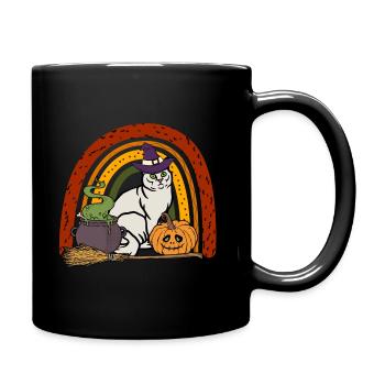 Mignon Chat d’Halloween Burmilla - Mug uni - noir - Droite