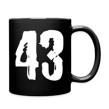 Maillot numéro 43 - Mug uni - noir - Droite