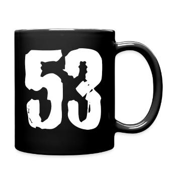 Maillot à 53 numéros - Mug uni - noir - Droite