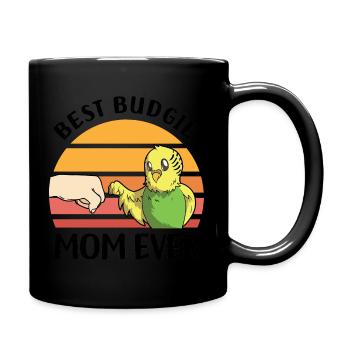 Perruche ondulée - Mug uni - noir - Droite