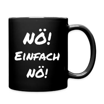 Nö2 - Tasse einfarbig - Schwarz - Rechts