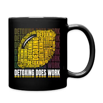 Résumé Citron de joyeuse citation détoxifiante - Mug uni - noir - Droite