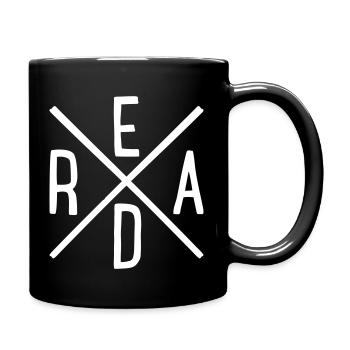 lesen - Tasse einfarbig - Schwarz - Rechts