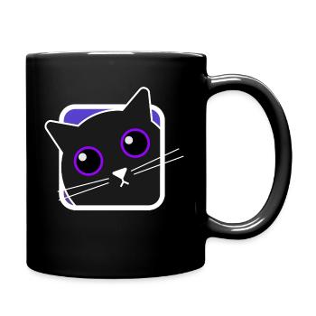 Chat mignon - Widget chat - Mug uni - noir - Droite