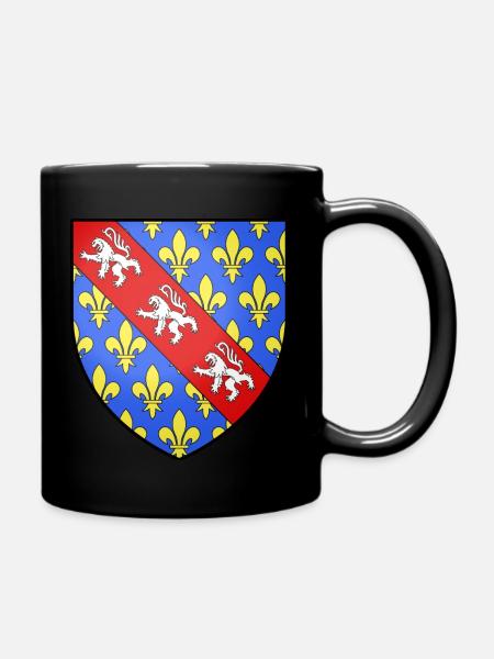 Wappen Flagge der Creuse Limousin - Tasse einfarbig - Schwarz