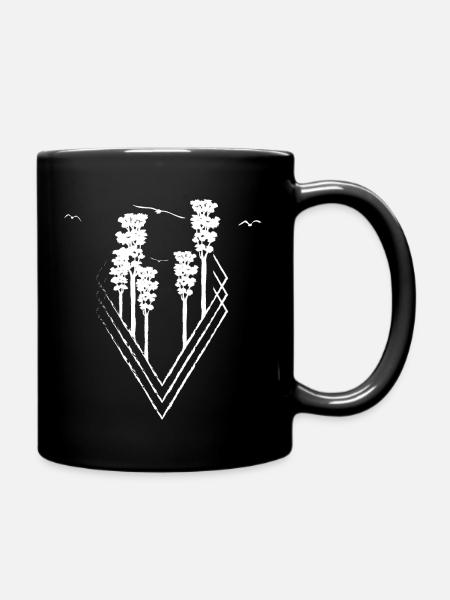 Oiseaux arboricoles de forme géométrique w - Mug uni - noir