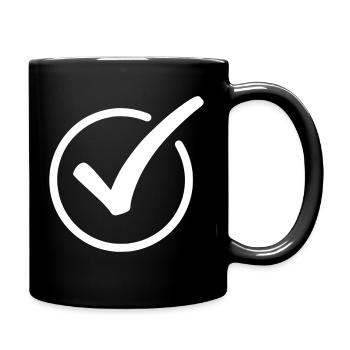 Haken Emoji Skizze Zeichnung weiß - Mug uni - noir - Droite