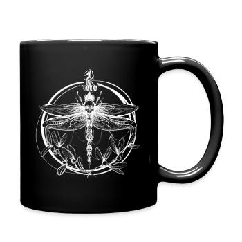 DragonFly - Tasse einfarbig - Schwarz - Rechts