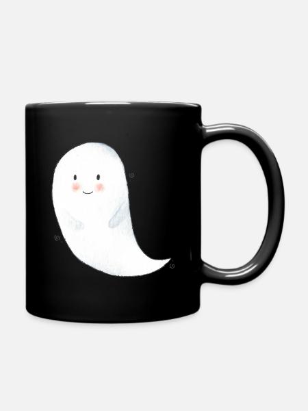 Little Ghost - Full Colour Mug - black