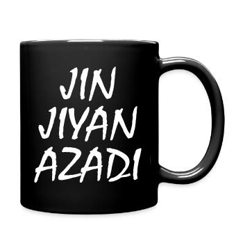 jin jiyan azadi women life freedom - Tasse einfarbig - Schwarz - Rechts