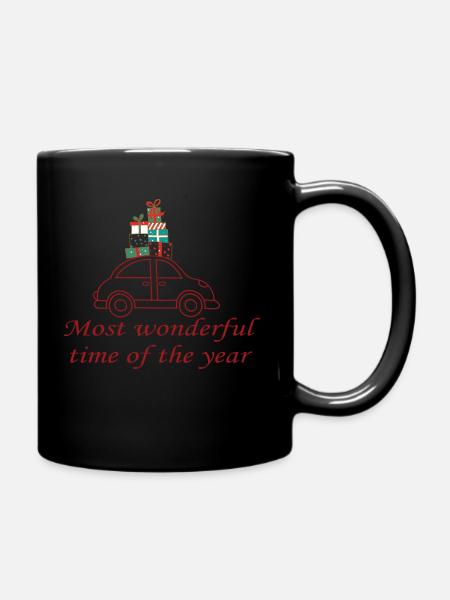 christmas weihnachten xmas geschenkidee - Tasse einfarbig - Schwarz