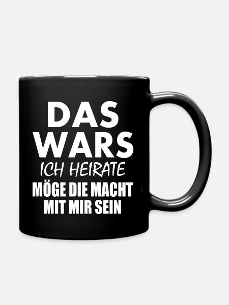 Das wars - Tasse einfarbig - Schwarz