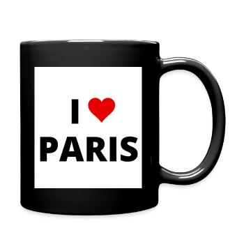 I LOVE PARIS - Mug uni - noir - Droite