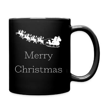 Merry Christmas - Full Colour Mug - black - Right