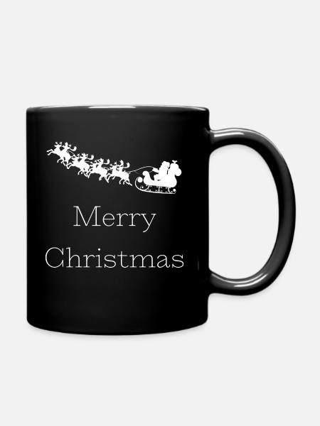 Merry Christmas - Tasse einfarbig - Schwarz
