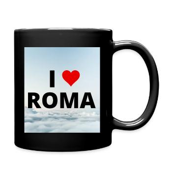 I LOVE ROMA - Full Colour Mug - black - Right