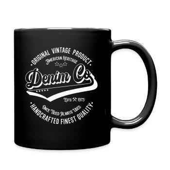 Denim Co. original vintage product handcrafted - Full Colour Mug - black - Right
