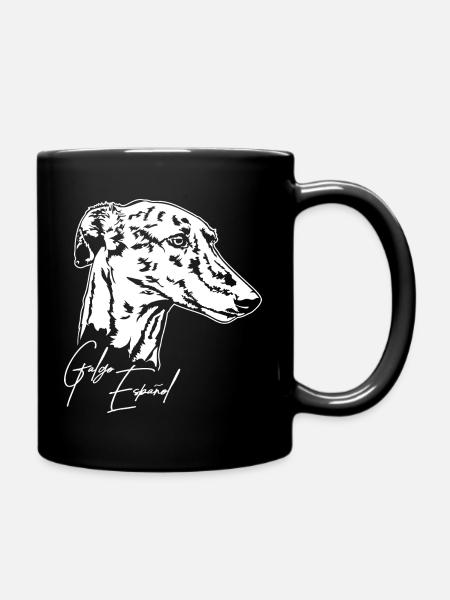 GALGO ESPANOL Portrait Greyhounds Wilsigns - Mug uni - noir