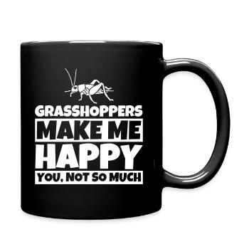 Grasshopper Gifts funny Grasshopper - Full Colour Mug - black - Right